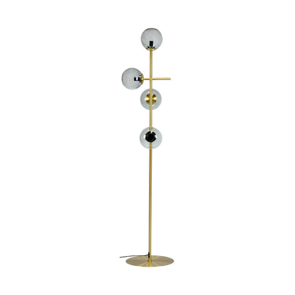 Dyberg Larsen Como Golvlampa, Rökfärgad/Mässing