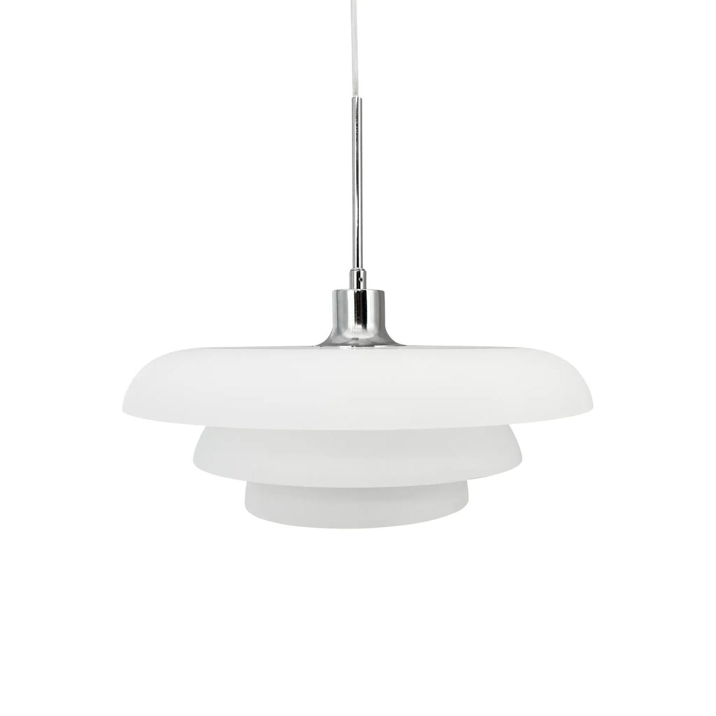 Dyberg Larsen Ava Taklampa Ø40 cm, Opal/Krom