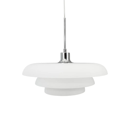 Dyberg Larsen Ava Taklampa Ø40 cm, Opal/Krom