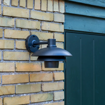 Dyberg Larsen Morph Utomhusvägglampa 24 cm, Svart