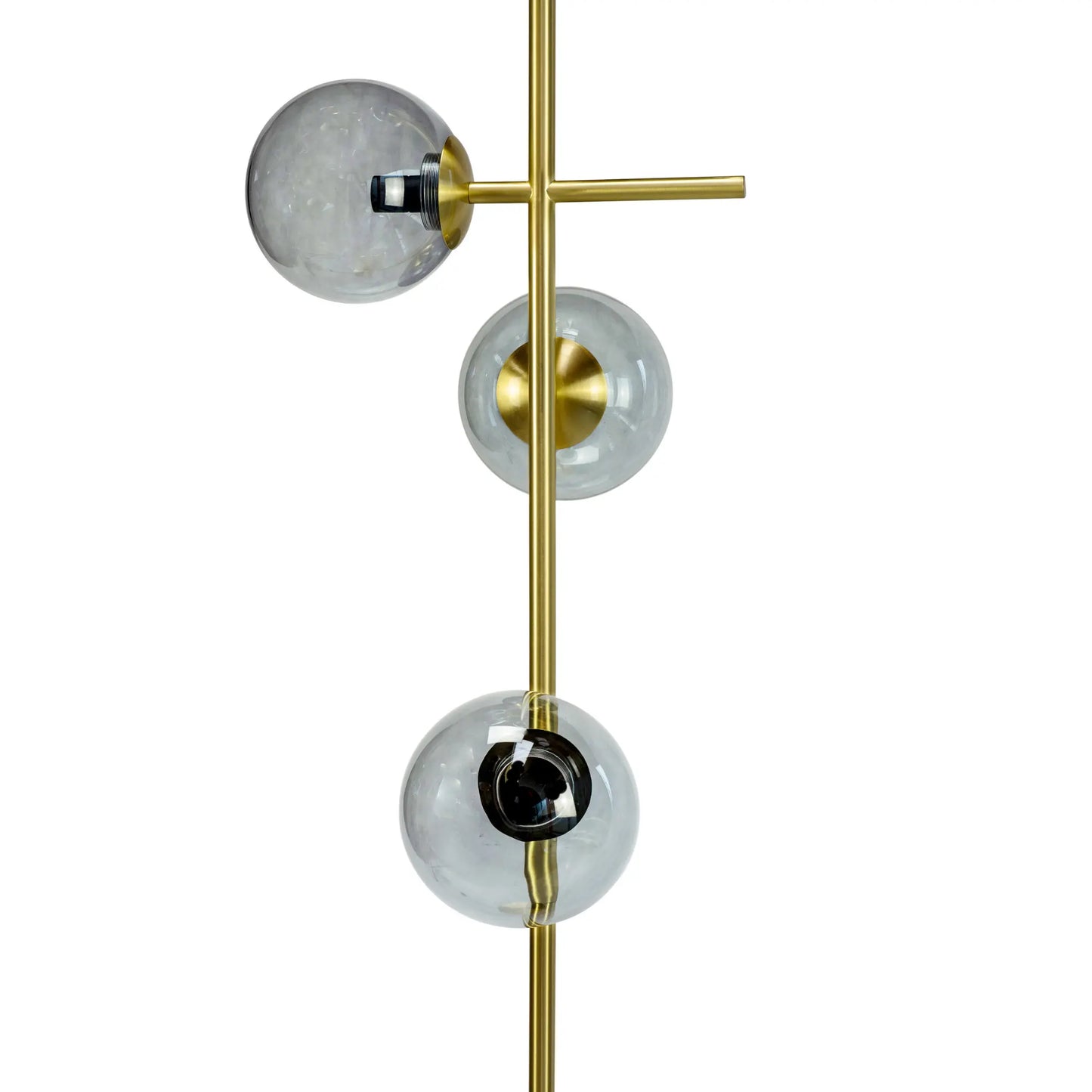 Dyberg Larsen Como Golvlampa, Rökfärgad/Mässing