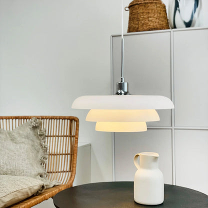Dyberg Larsen Ava Taklampa Ø40 cm, Opal/Krom