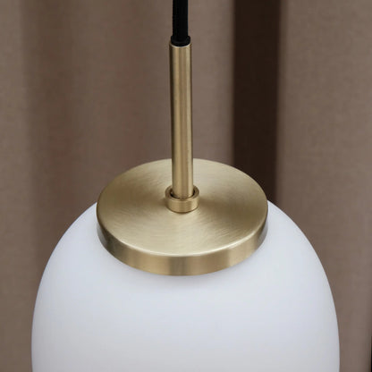 Dyberg Larsen DL39 Taklampa, Opal/Mässing