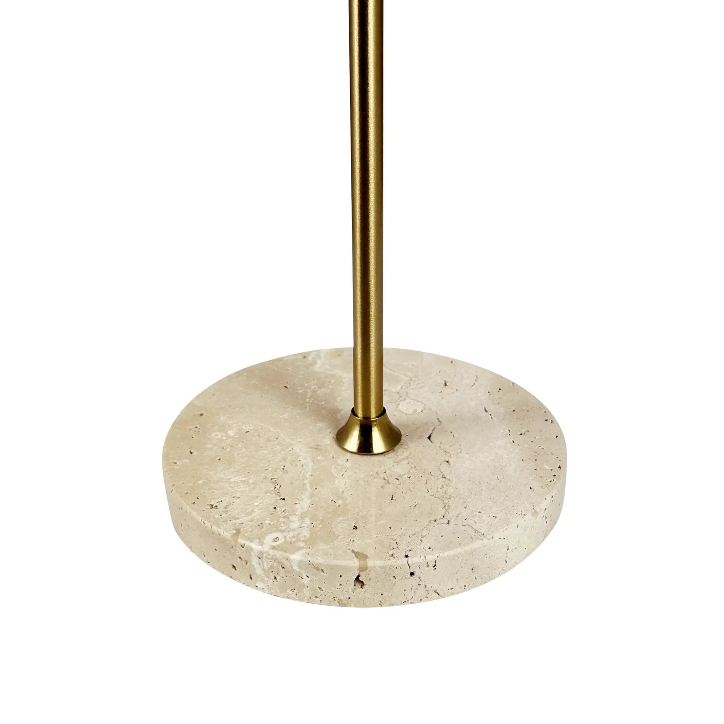 Dyberg Larsen Moonlight Bordslampa LED Laddningsbar, Beige/Mässing/Travertin