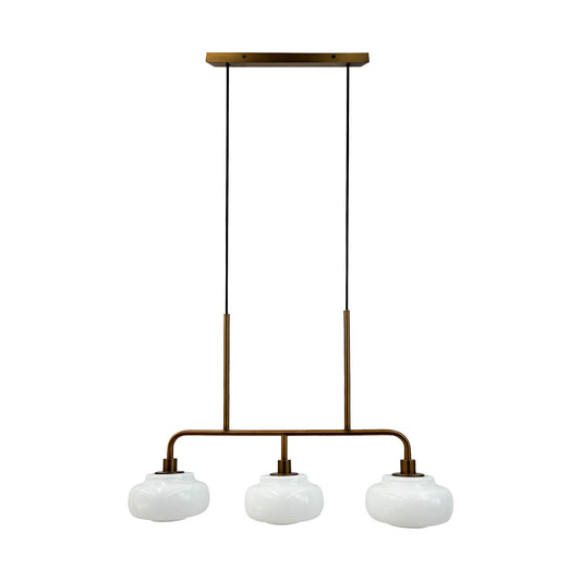 Dyberg Larsen Ossett Taklampa, Opal/Brons
