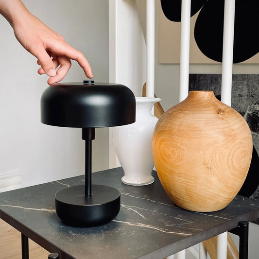 Dyberg Larsen Haipot Bordslampa LED Laddningsbar, Svart