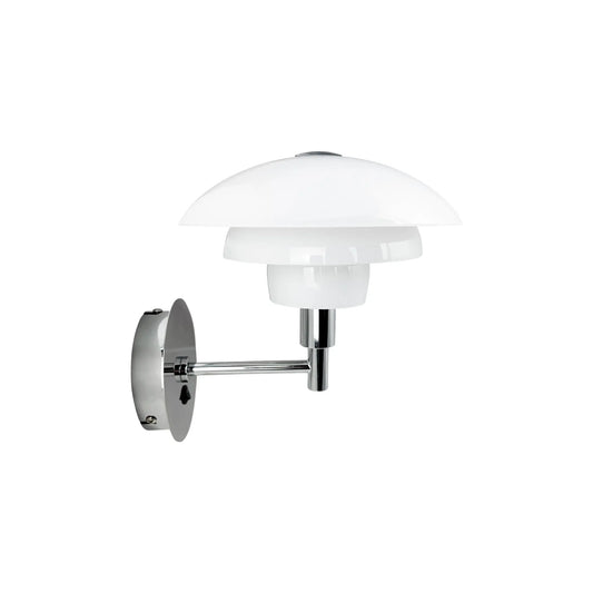 Dyberg Larsen Morph Vägglampa, Opal/Krom