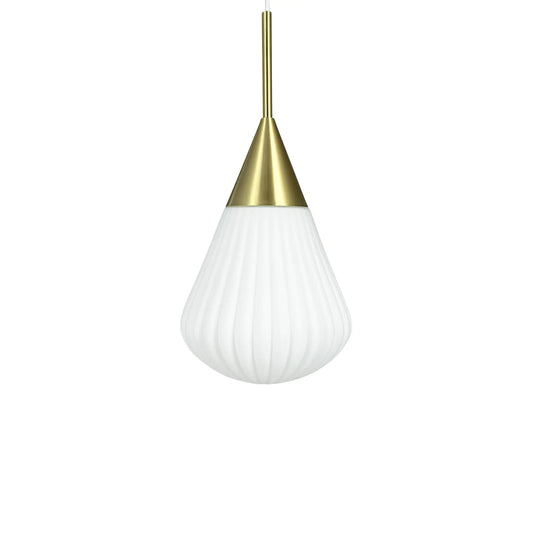 Dyberg Larsen Ballon Taklampa Liten, Opal/Mässing