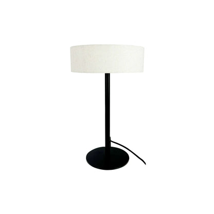 Dyberg Larsen Calix Bordslampa med tygskärm, Svart/Natur