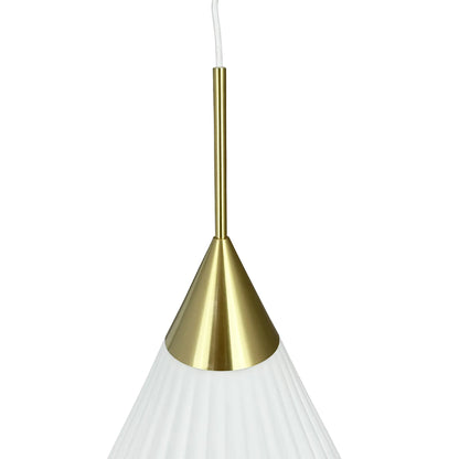 Dyberg Larsen Ballon Taklampa Liten, Opal/Mässing