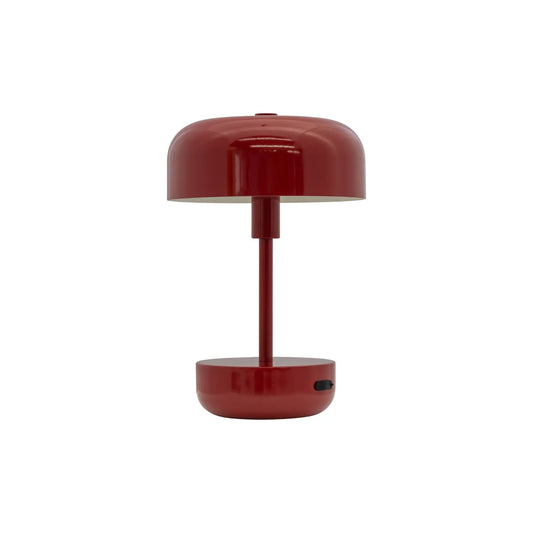Dyberg Larsen Haipot Bordslampa LED Laddningsbar, Mörkröd