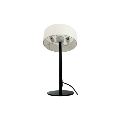 Dyberg Larsen Calix Bordslampa med tygskärm, Svart/Natur