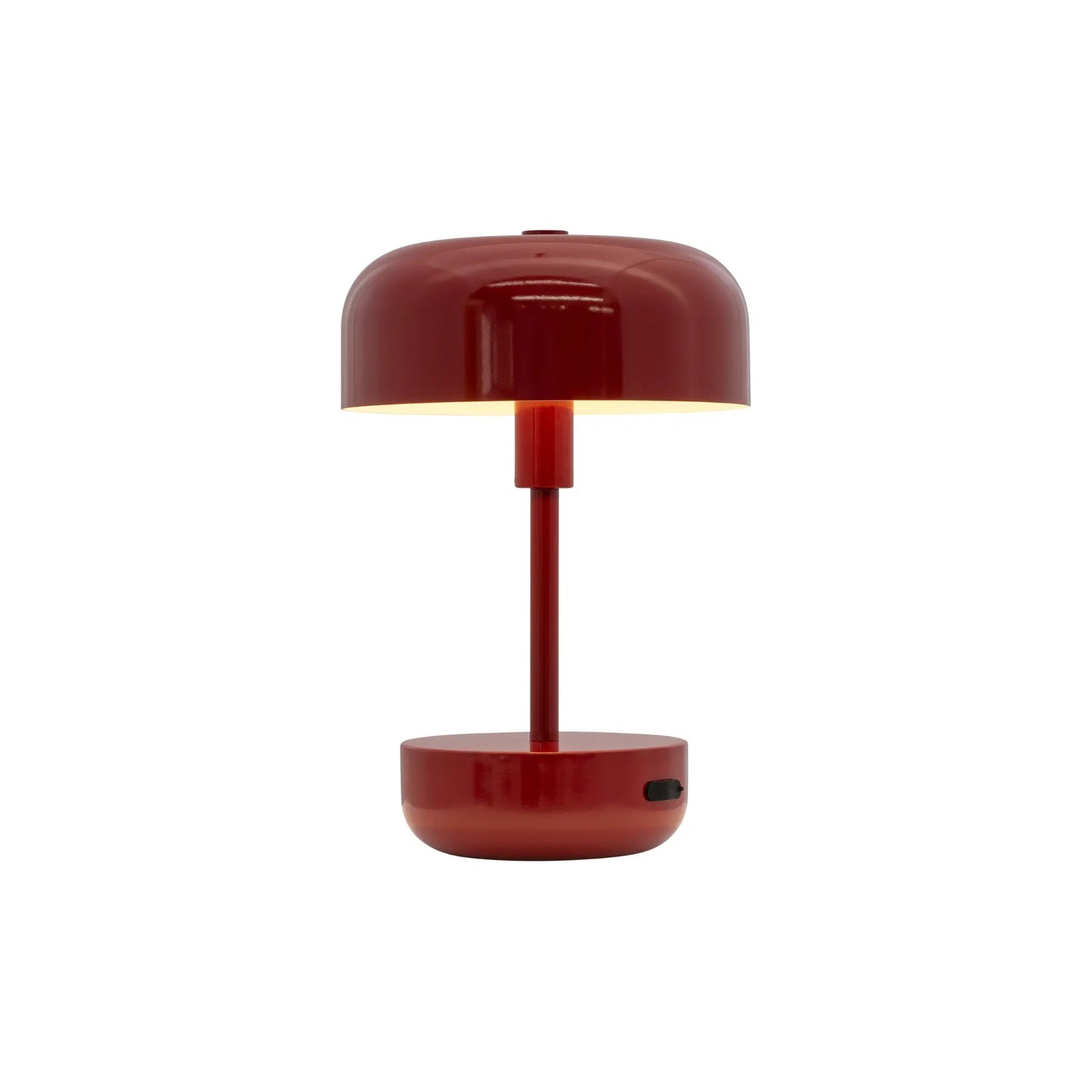 Dyberg Larsen Haipot Bordslampa LED Laddningsbar, Mörkröd