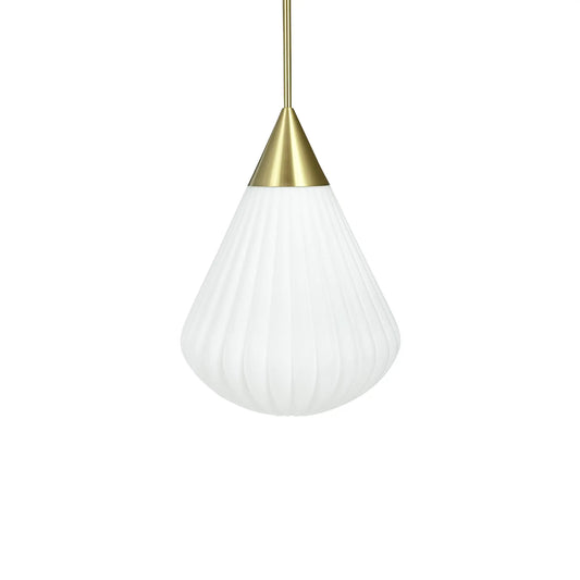 Dyberg Larsen Ballon Taklampa Stor, Opal/Mässing