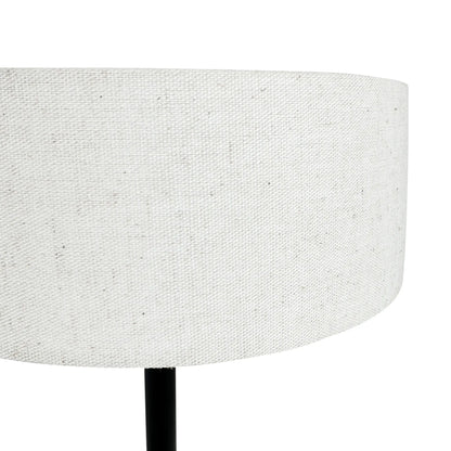 Dyberg Larsen Calix Bordslampa med tygskärm, Svart/Natur