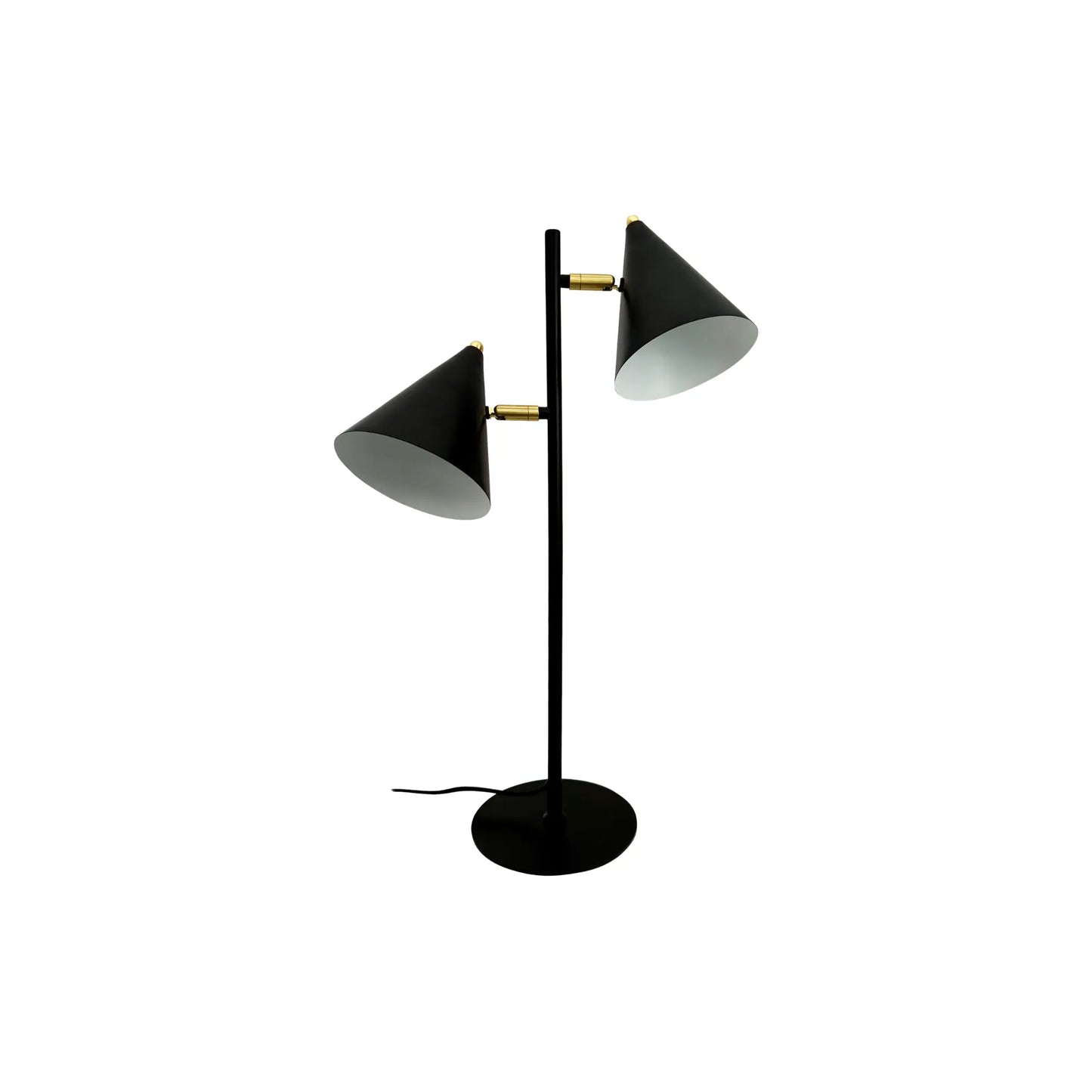 Dyberg Larsen Rouen Bordslampa med 2 skärmar, Svart