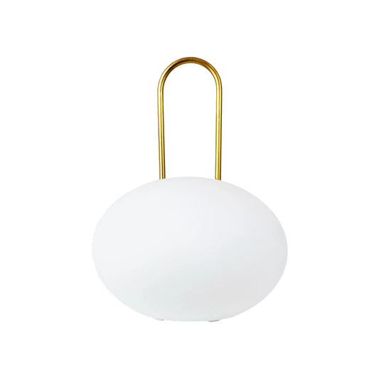 Dyberg Larsen Ellipse Lykta LED, Vit/Mässing