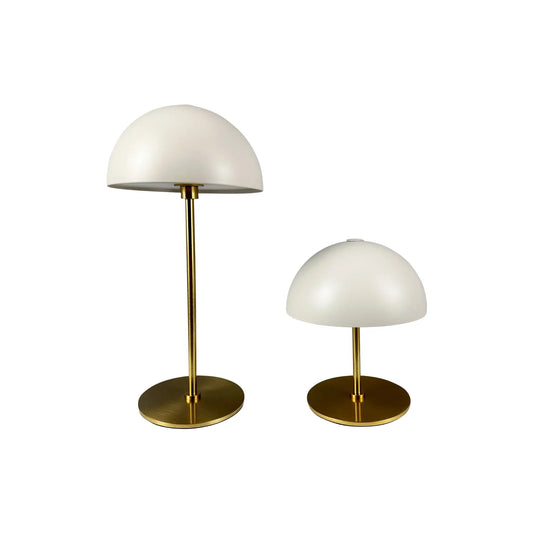 Dyberg Larsen Along Bordslampa 2-pack, Beige/Mässing