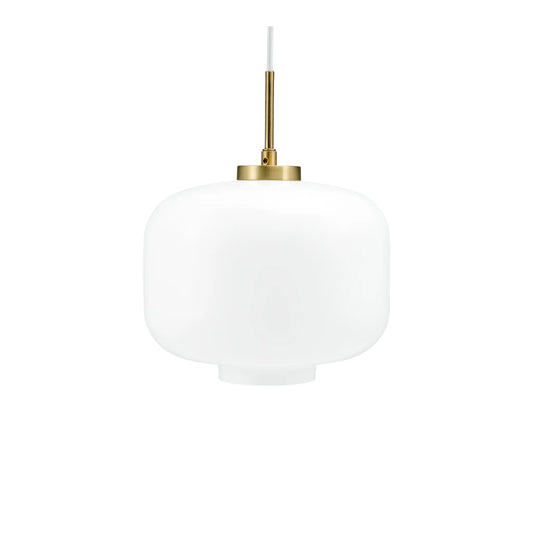 Dyberg Larsen ARP Taklampa Ø25 cm, Opal/Mässing
