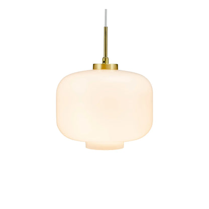 Dyberg Larsen ARP Taklampa Ø25 cm, Opal/Mässing