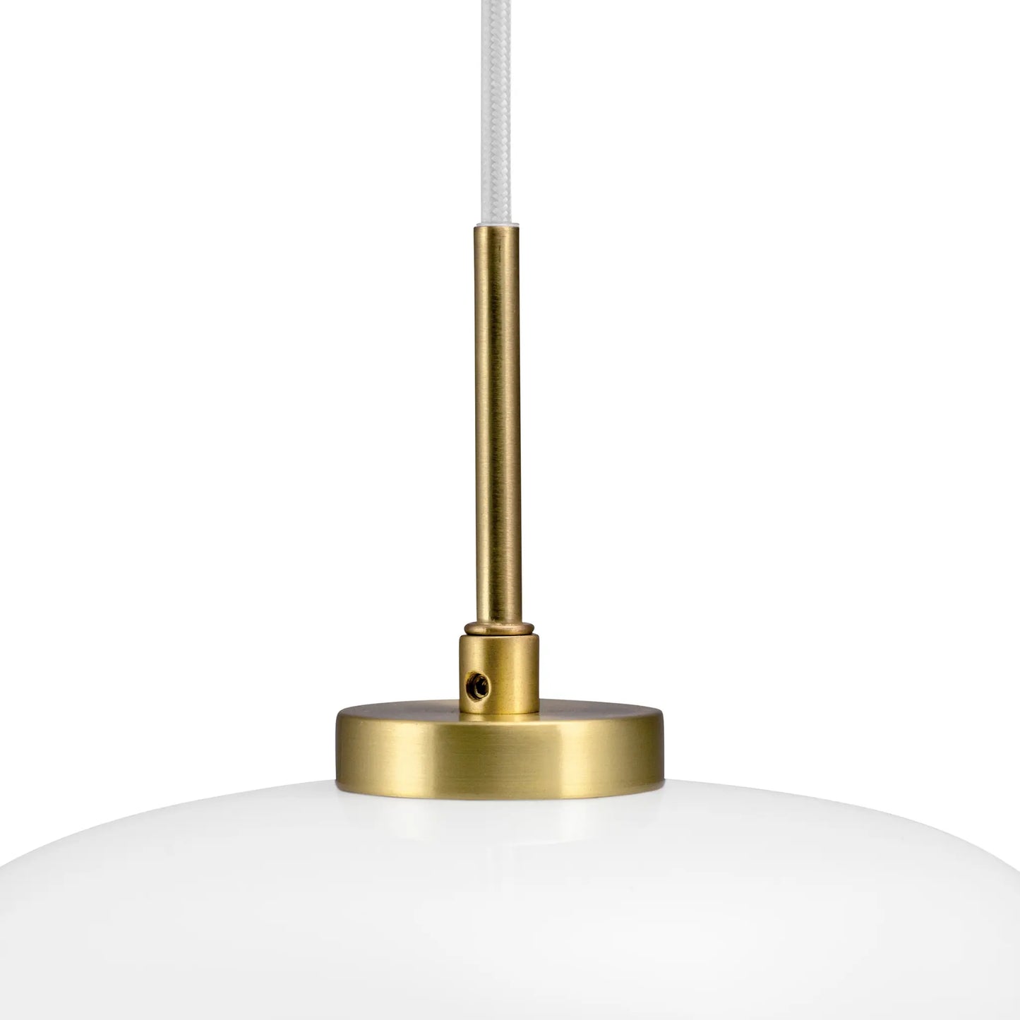 Dyberg Larsen ARP Taklampa Ø25 cm, Opal/Mässing