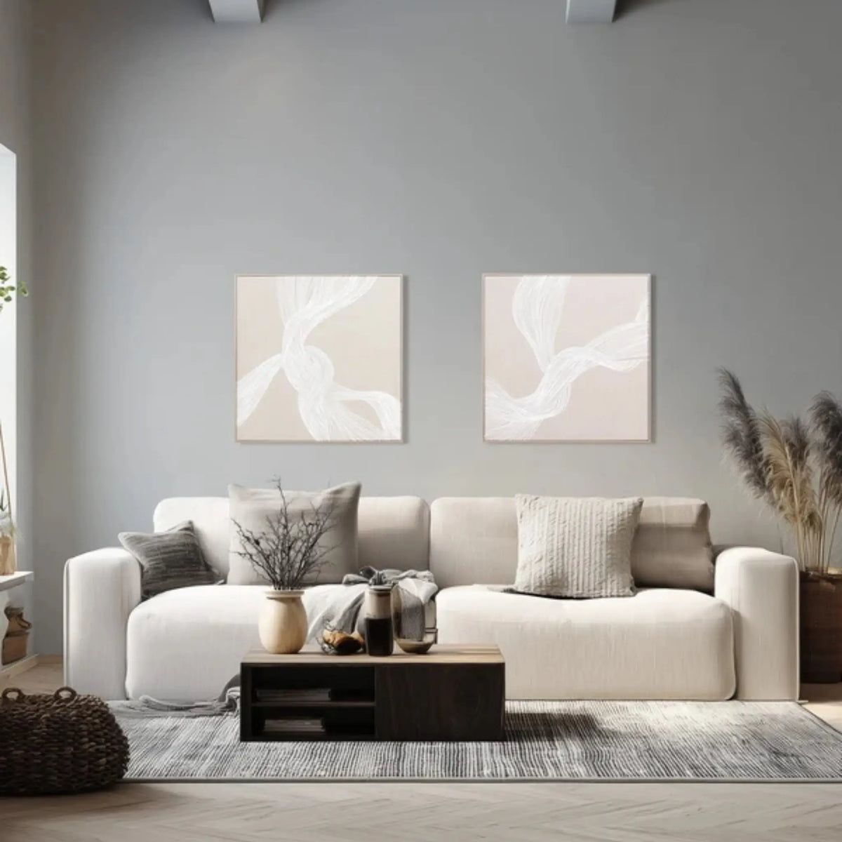 Eightmood Memory 3D-Tavla 80x80 cm, Beige