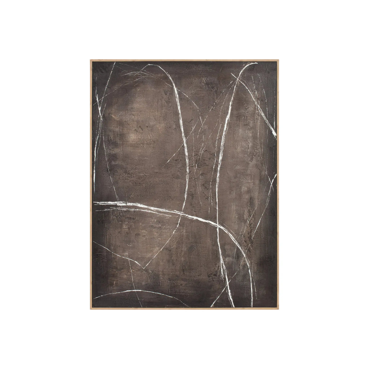 Eightmood Rowan Målning 90x120 cm, Brun/Vit