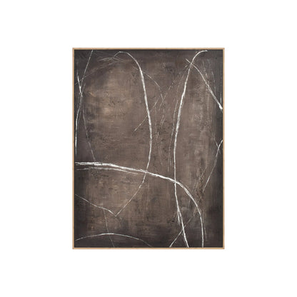 Eightmood Rowan Målning 90x120 cm, Brun/Vit