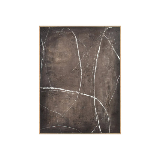 Eightmood Rowan Målning 90x120 cm, Brun/Vit