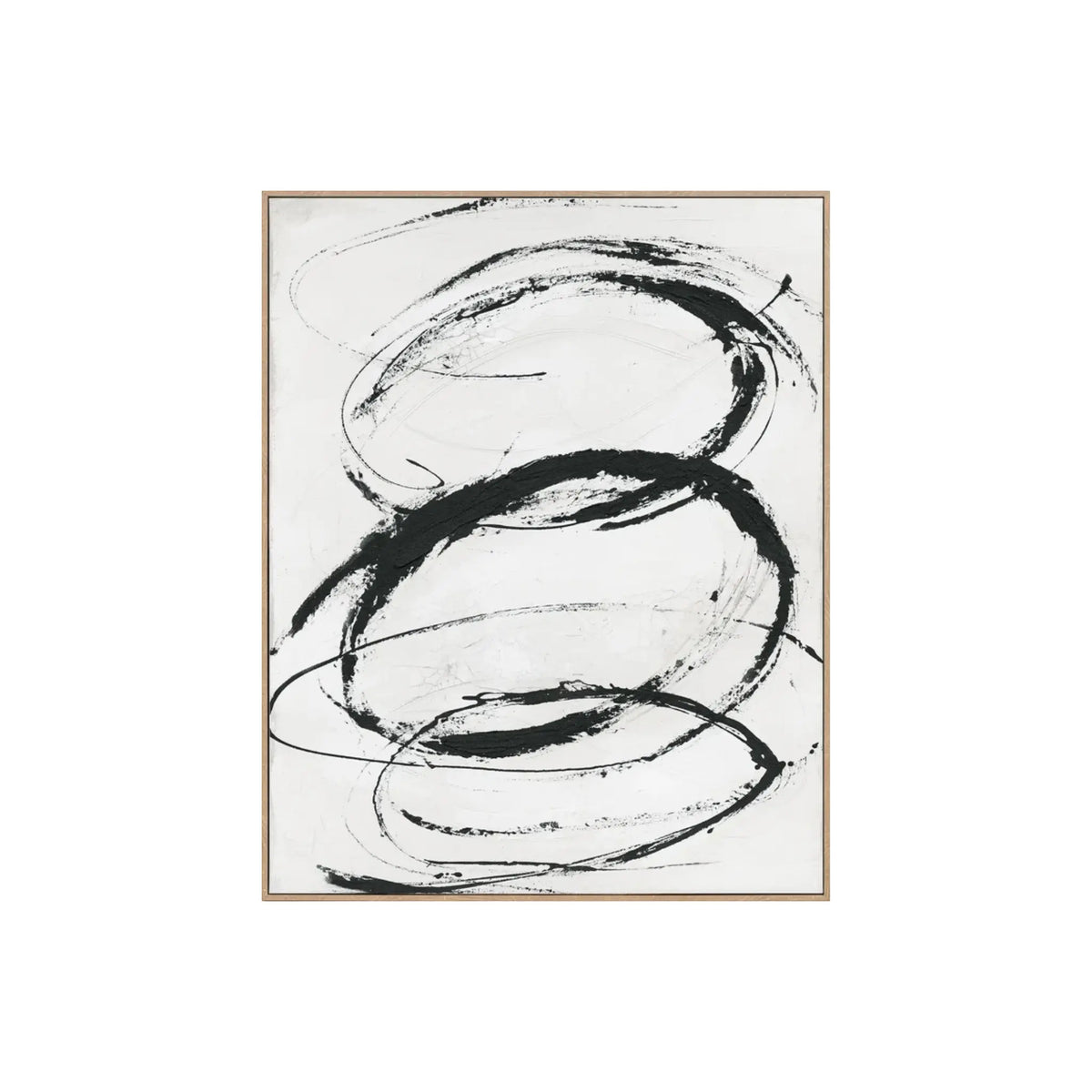 Eightmood Between Inramat Canvastryck 80x100 cm, Svart/Vit