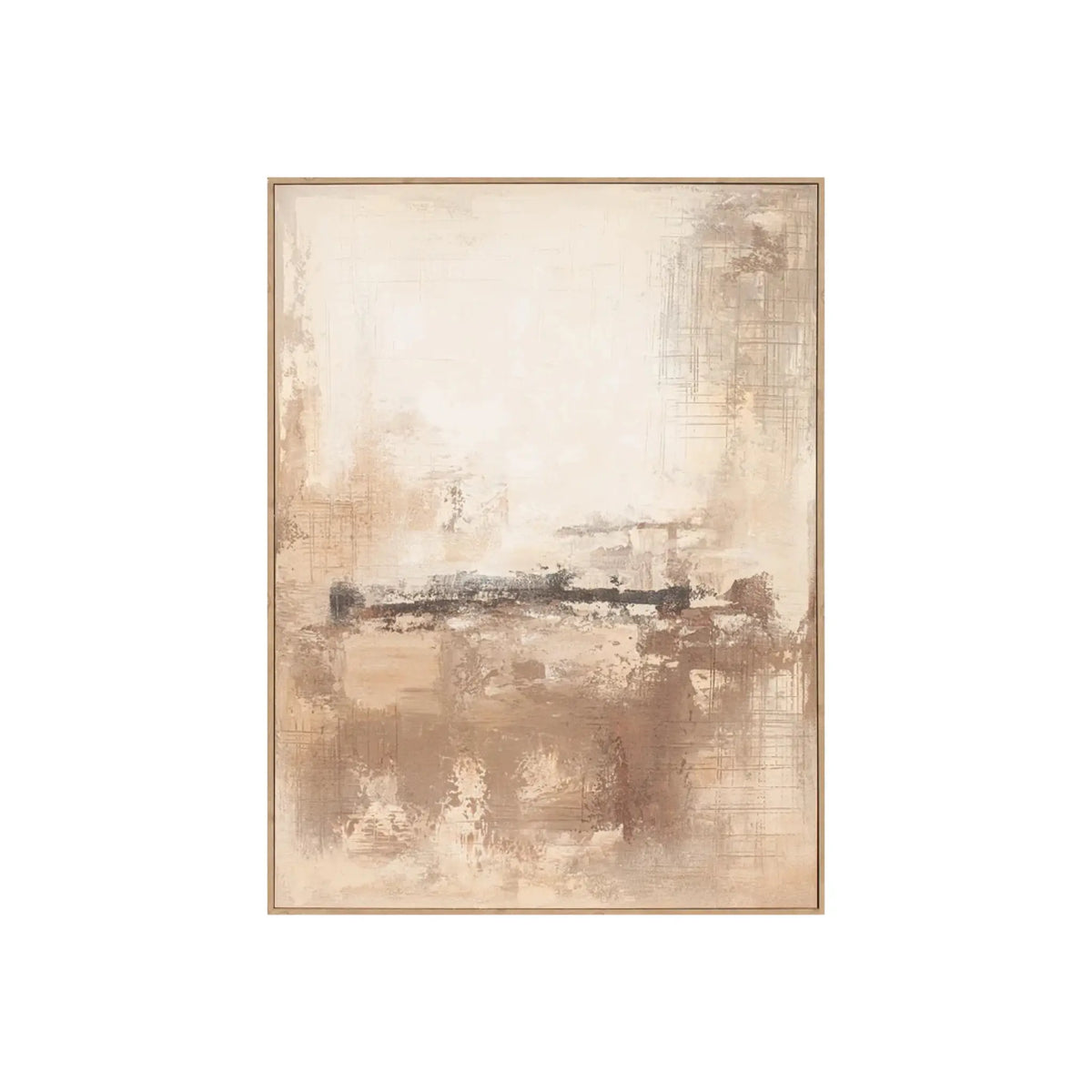 Eightmood Remy Målning 90x120 cm, Ljusbrun