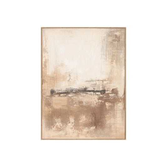 Eightmood Remy Målning 90x120 cm, Ljusbrun