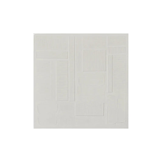 Eightmood April 3D-Tavla 90x90 cm, Vit