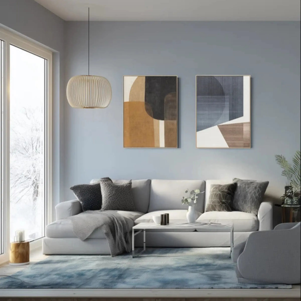 Eightmood Wander Canvastryck 90x120 cm, Blå