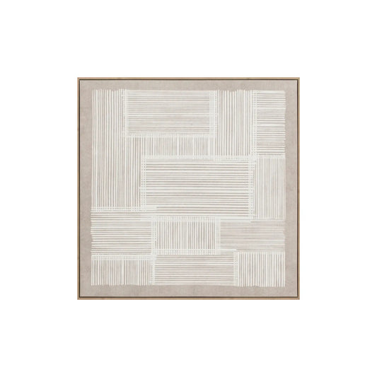 Eightmood Peace 3D-Tavla 90x90 cm, Vit