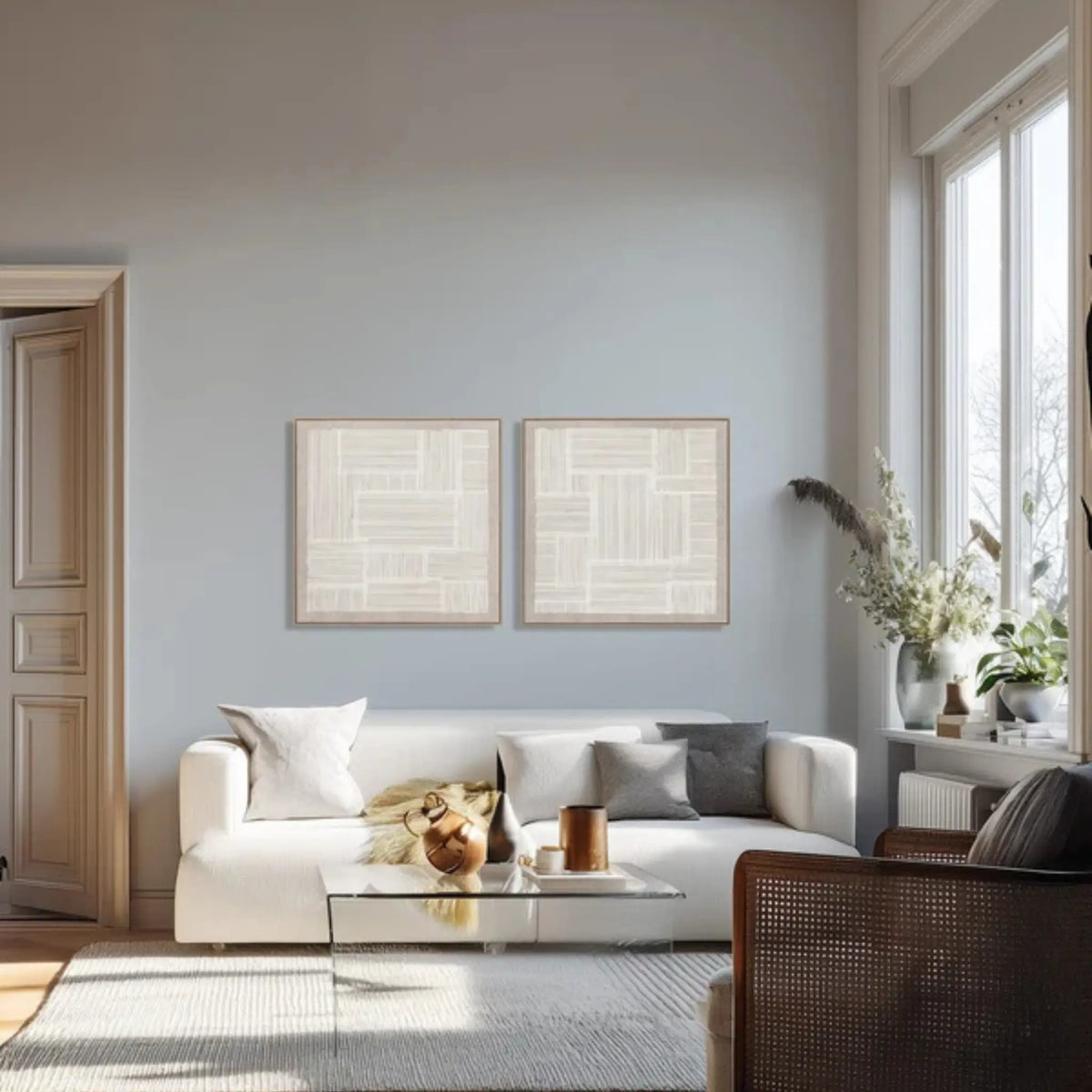 Eightmood Peace 3D-Tavla 90x90 cm, Vit