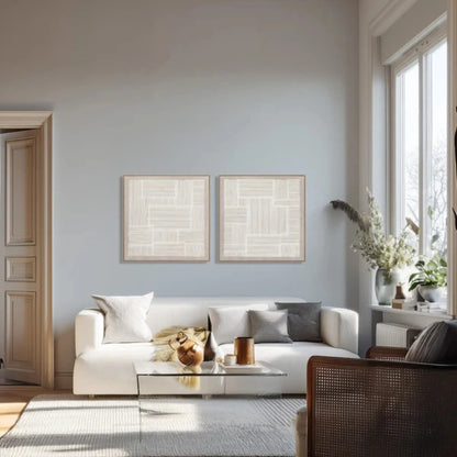 Eightmood Peace 3D-Tavla 90x90 cm, Vit