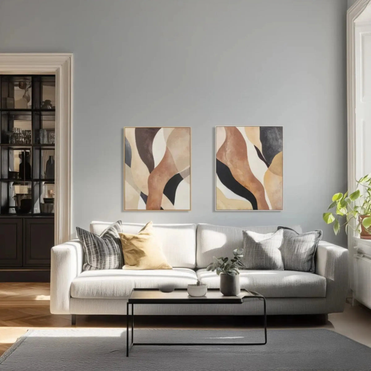 Eightmood Still Tryck & Målning 80x100 cm, Sand
