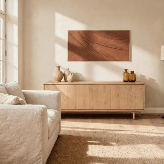 Eightmood Softline Handmålad Tavla 70x140 cm, Terrakotta