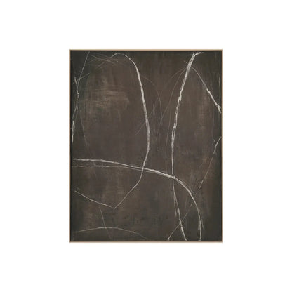 Eightmood Barely Inramat Canvastryck 80x100 cm, Brun/Vit