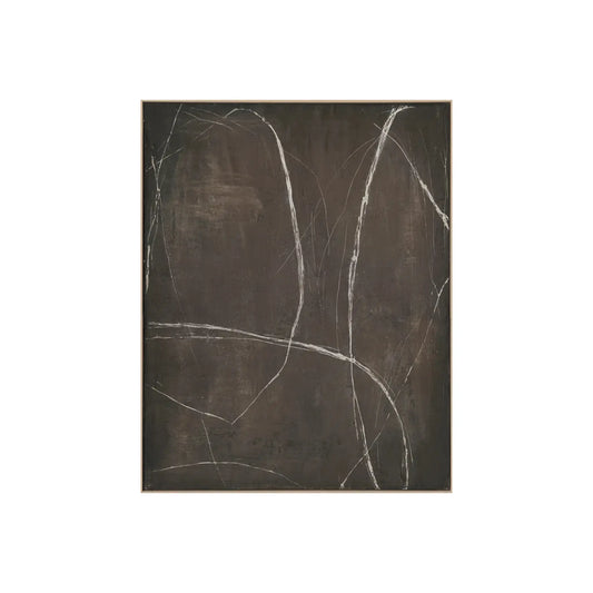 Eightmood Barely Inramat Canvastryck 80x100 cm, Brun/Vit