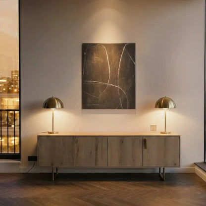 Eightmood Barely Inramat Canvastryck 80x100 cm, Brun/Vit