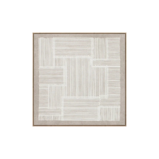 Eightmood Eden 3D-Tavla 90x90 cm, Vit