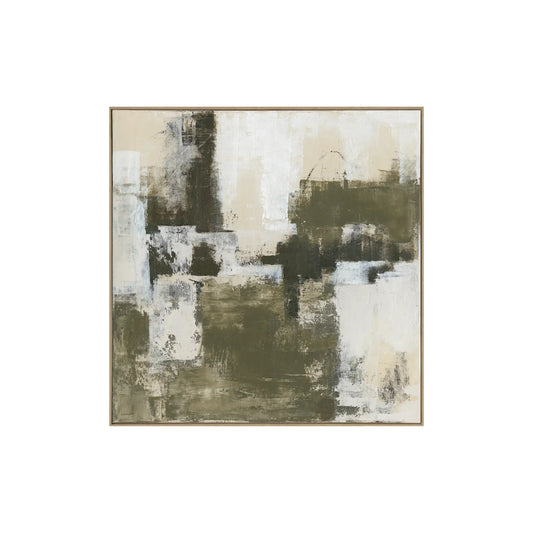 Eightmood Fog Målning 100x100 cm, Grön