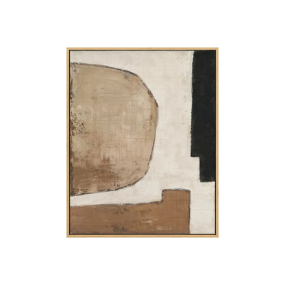 Eightmood Almost Inramat Canvastryck 80x100 cm, Kamel/Beige/Svart