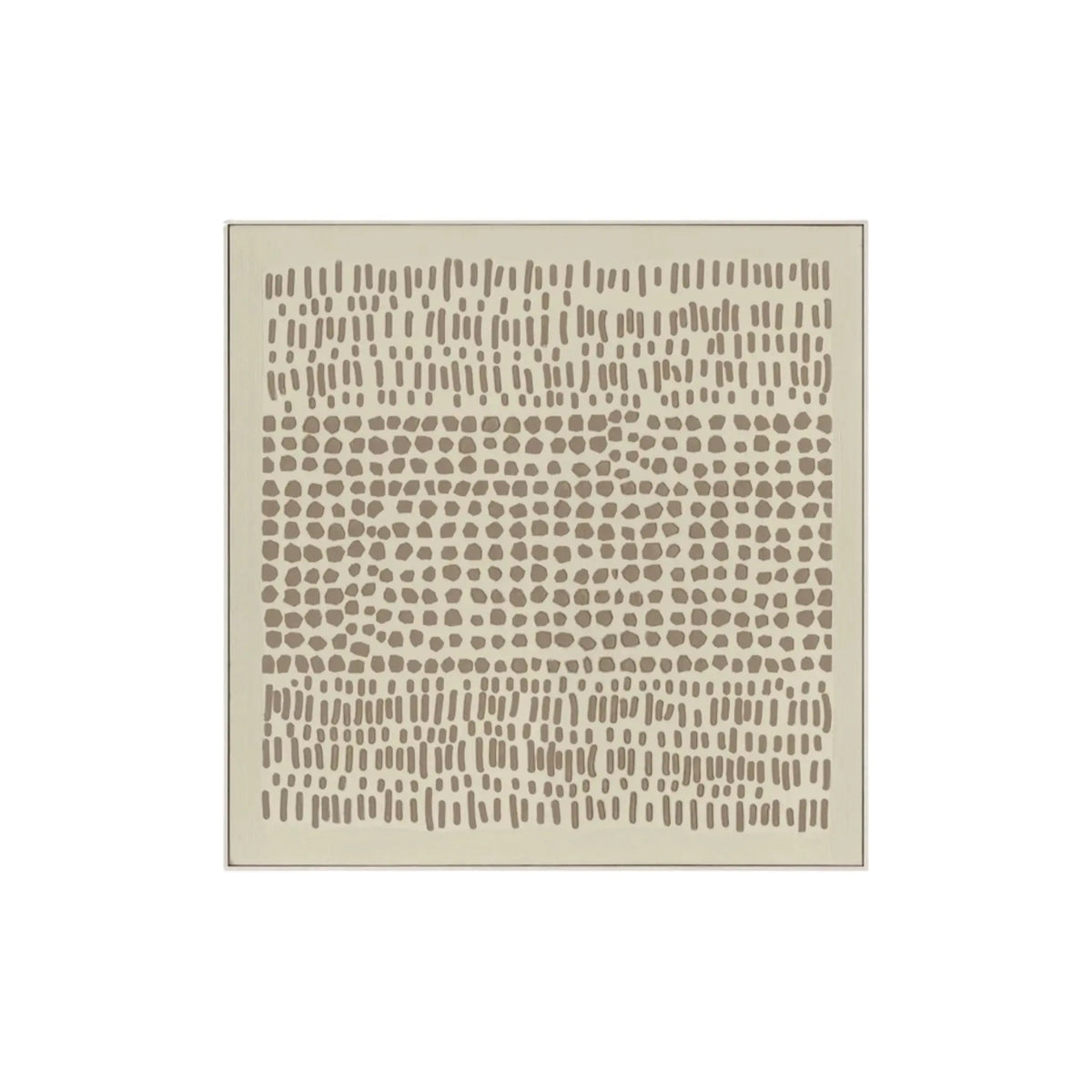 Eightmood Linde Handmålad Tavla 100x100 cm, Beige