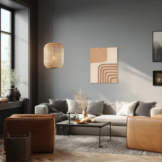 Eightmood Mae Målning 60x80 cm, Brun/Sand