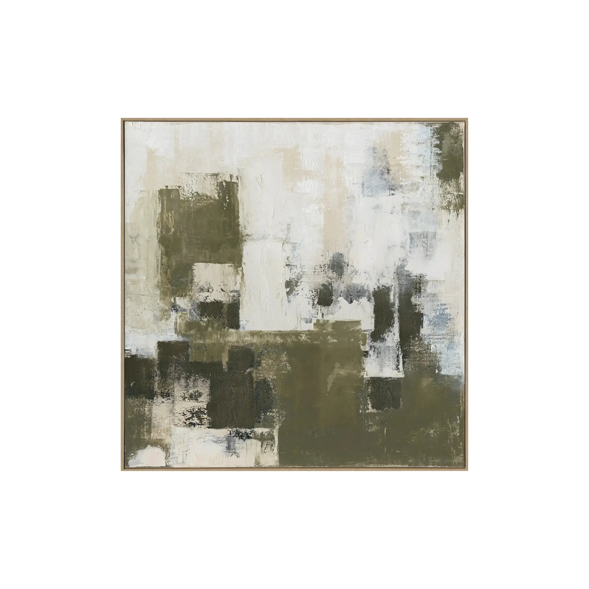 Eightmood Moss Målning 100x100 cm, Grön