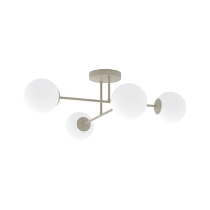 Emibig Roma Taklampa 4-ljus 55x75 cm, Beige