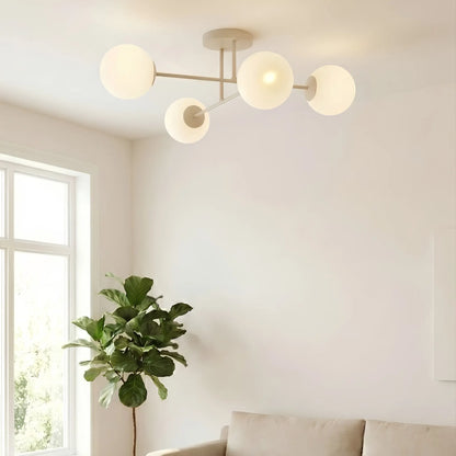 Emibig Roma Taklampa 4-ljus 55x75 cm, Beige